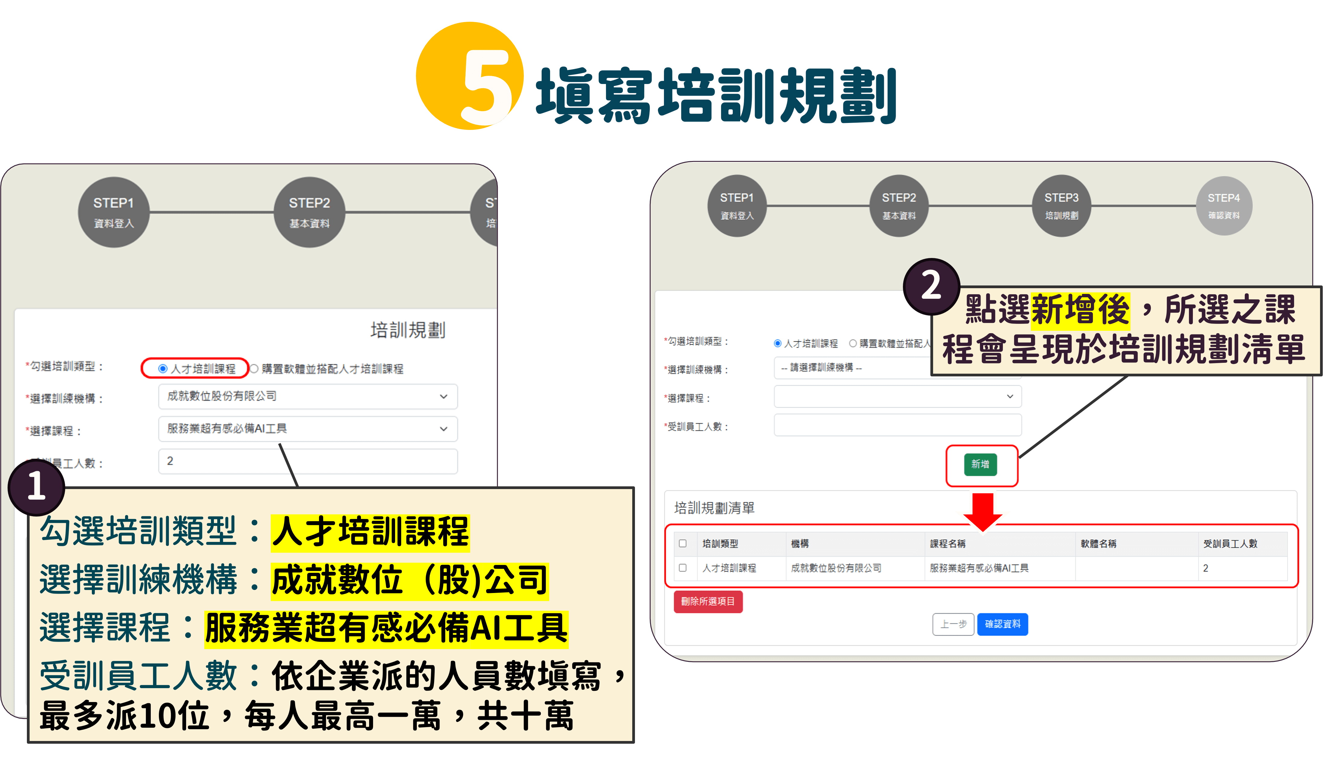 申請流程範例